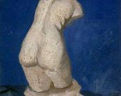 文森特威廉梵高 - 女性躯干的石膏雕像